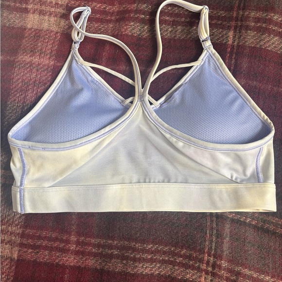 Nike Light Purple and White Sports Bra with Strappy Design - Picture 3 of 5